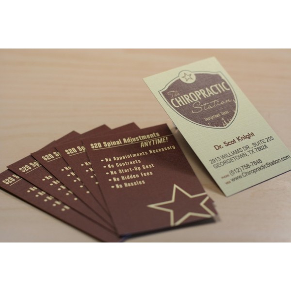 Parchment Style Business Cards - 25 Sheets / 250 Business Cards - 65lb  Cover (176 GSM) (Brown)